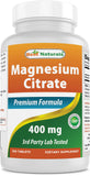 Botella de Best Naturals Citrato de Magnesio en uso diario seguro.