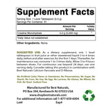 Cucharilla de medición para porciones precisas en Best Naturals Creatine Monohydrate.