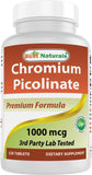 Best Naturals cromio-picolinato tableta para uso diario.