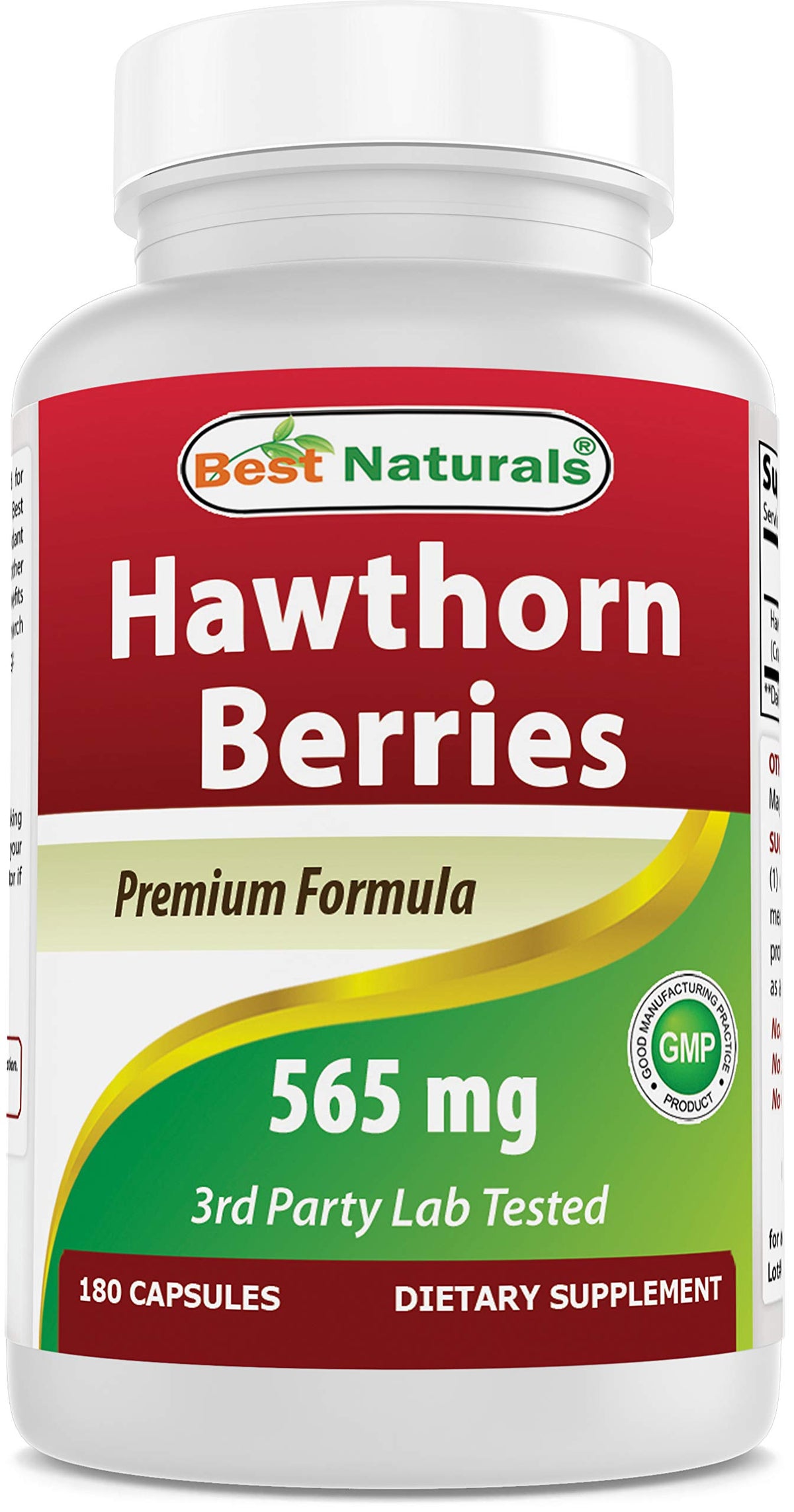 Best Naturals Espino Alvar cápsulas de 565 mg para apoyo diario.