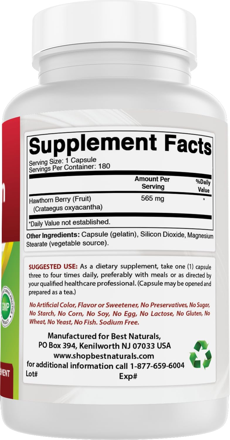 Producto libre de gluten y sin aditivos artificiales de Best Naturals.