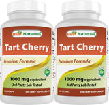 Best Naturals extracto de cereza ácida en cápsulas, conveniente para la rutina diaria.