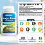 Best Naturals Konjac Glucomanano, pack doble para continuidad diaria.