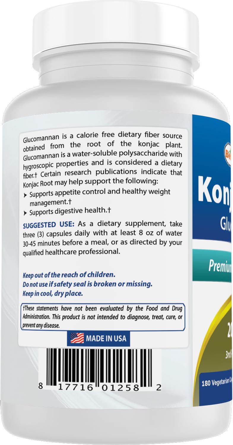 Best Naturals Konjac Glucomanano, prueba de calidad facilita compra informada y seguridad.