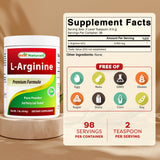 Medición con cucharita de nivel para porción de 4.6 g de Best Naturals L-Arginina