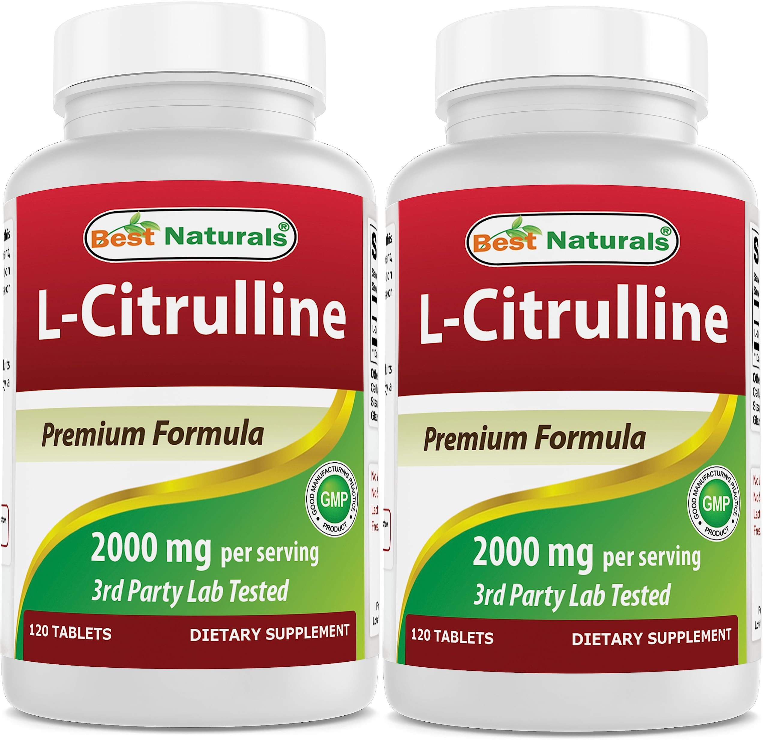 Best Naturals L-Citrulina 2000 mg botella: energía sostenida para entrenos
