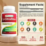 Best Naturals L-Citrulina 2000 mg tabletas: dosis diaria para apoyo muscular