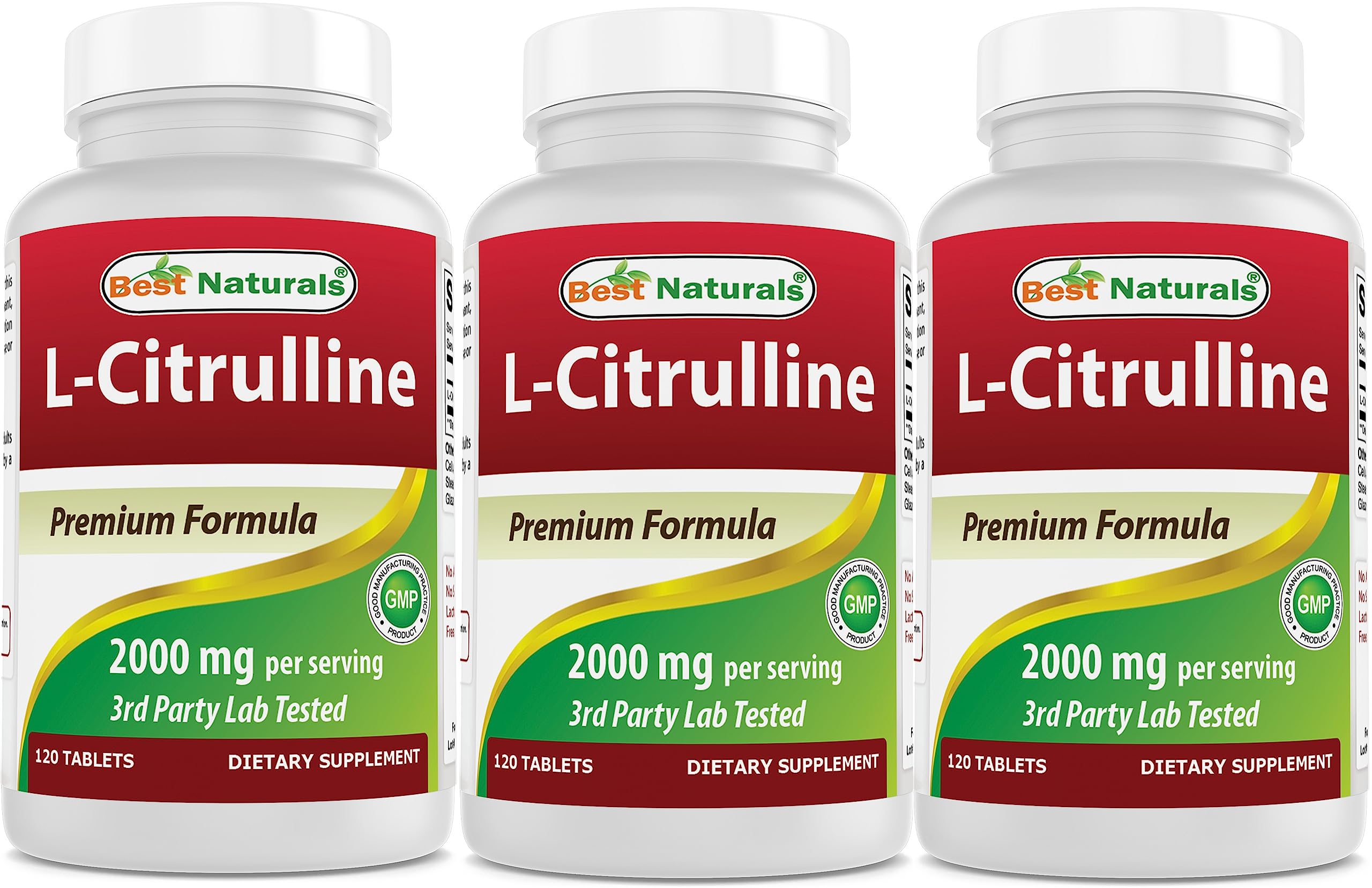 Best Naturals L-Citrulina en botella frontal para uso diario