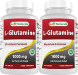 Best Naturals L-Glutamina frente de la botella, fácil reconocimiento para comprar