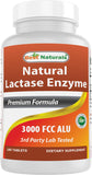 Best Naturals Lactasa, botella 3000 FCC, facilita la digestión tras comidas
