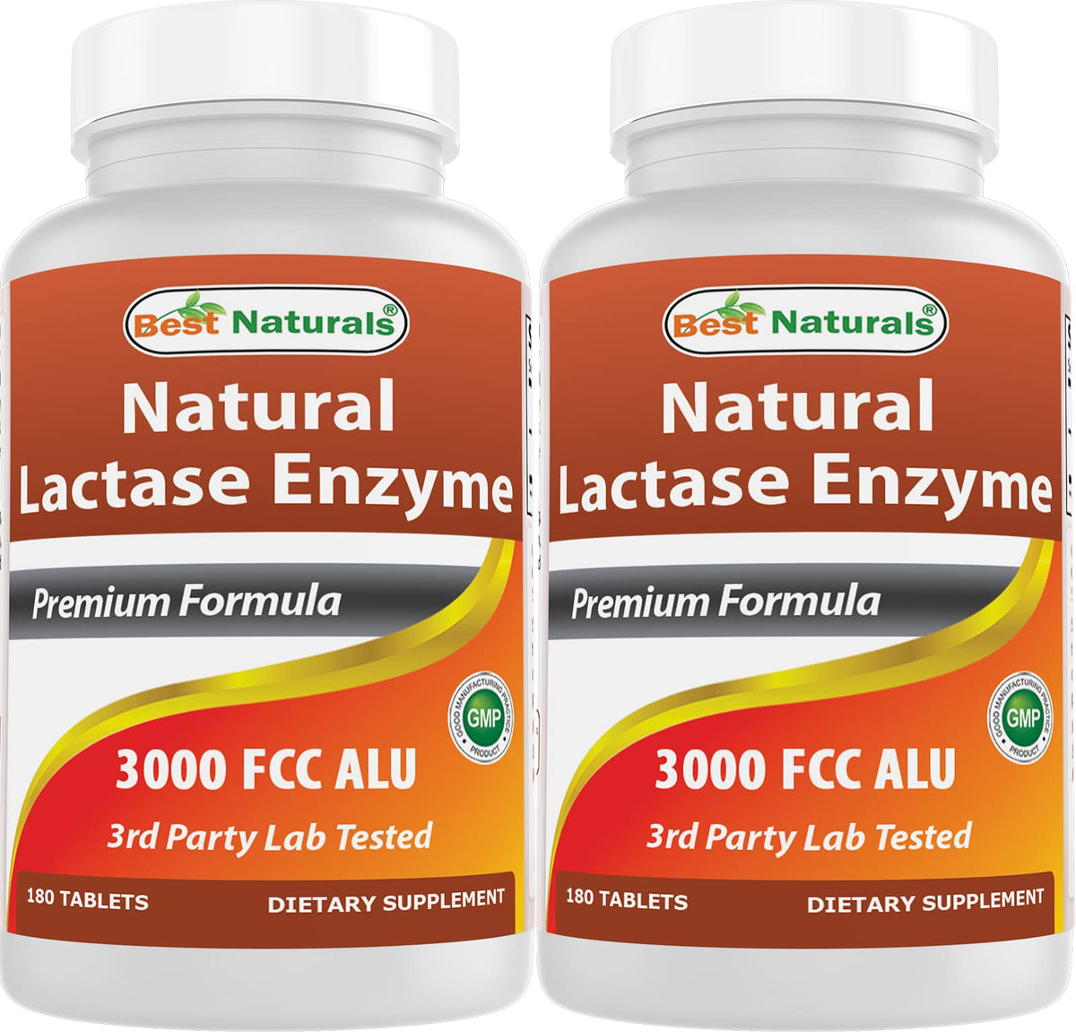 Best Naturals Lactasa rápida, envase frente: facilita la digestión de lácteos tras las comidas.