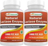 Best Naturals Lactasa rápida, envase frente: facilita la digestión de lácteos tras las comidas.