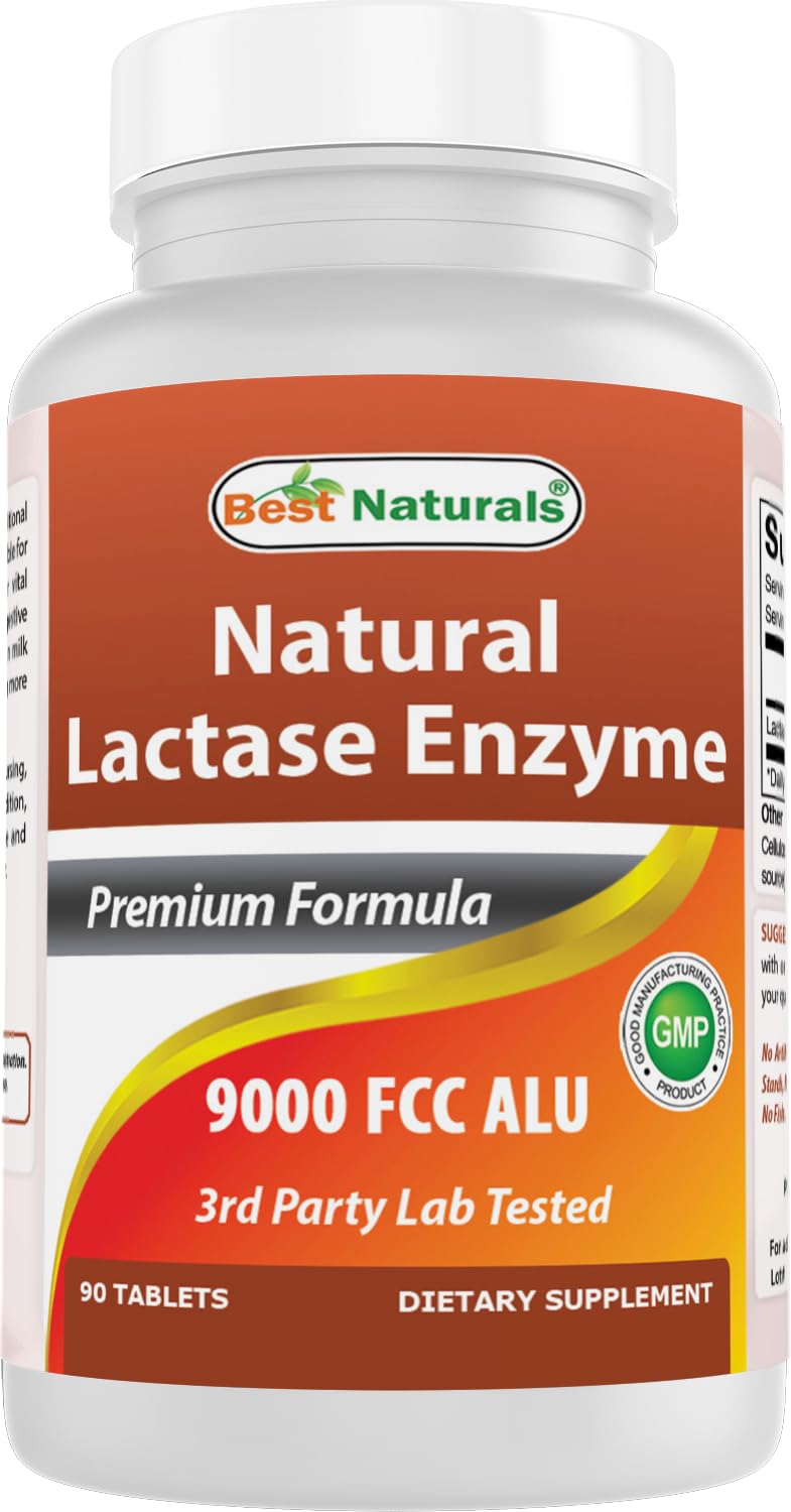 Best Naturals Lactasa tableta en blister para uso diario con apoyo digestivo