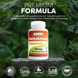 Best Naturals Nattokinasa libre de alérgenos: apto para dietas sensibles.