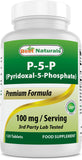 Best Naturals P5P tabletas 100 mg, forma activa para uso diario.
