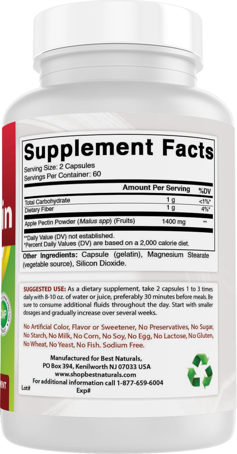 Pack de tres botellas de Best Naturals Pectina de Manzana.