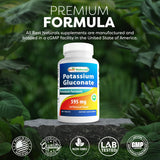 Best Naturals Potasio Gluconato, tabletas en frasco sobre mesa de despacho