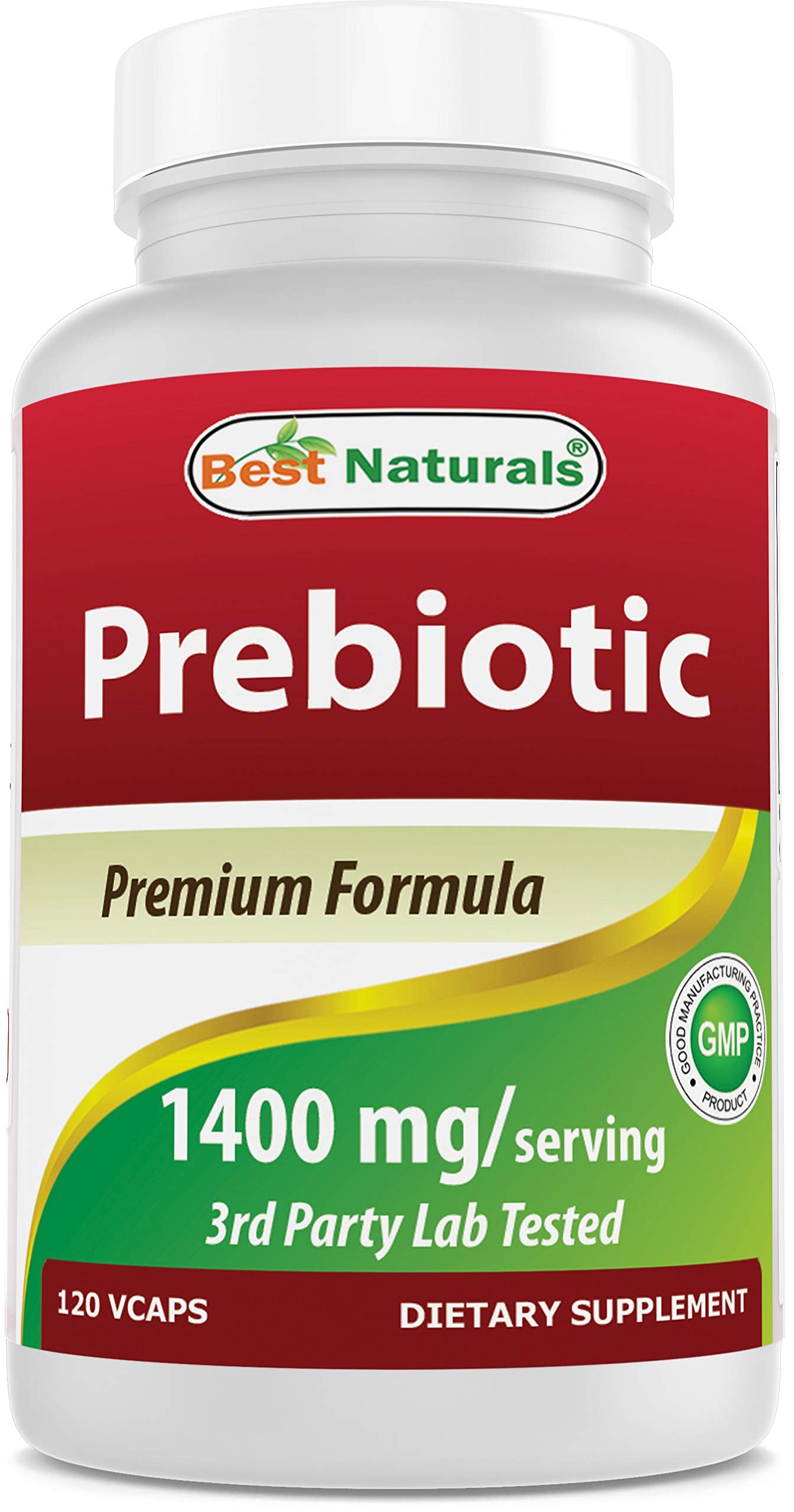 Frasco de Best Naturals Prebióticos Fiber XOS, posible apoyo a la digestión diaria.