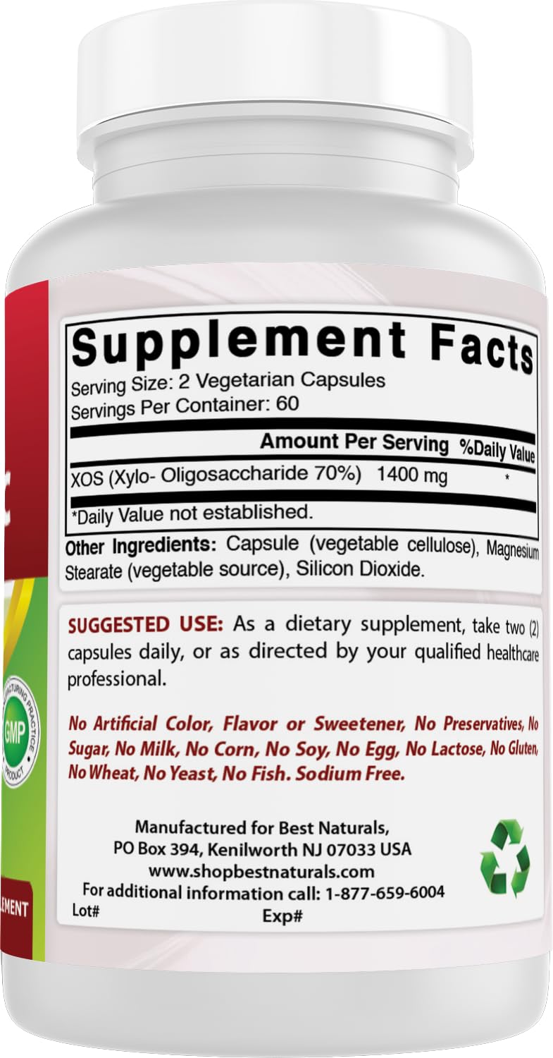 Sello de laboratorio de terceros para Best Naturals XOS, garantiza pureza.