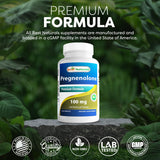 Best Naturals Pregnenolona: tabletas apiladas, opción sin gluten y sin OMG.