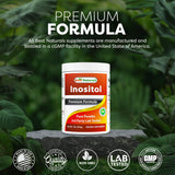 Best Naturals Pure Inositol Powder hecho en EE. UU. con control de calidad