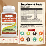 Best Naturals senna, cascara y psyllium: ingredientes para apoyo digestivo.
