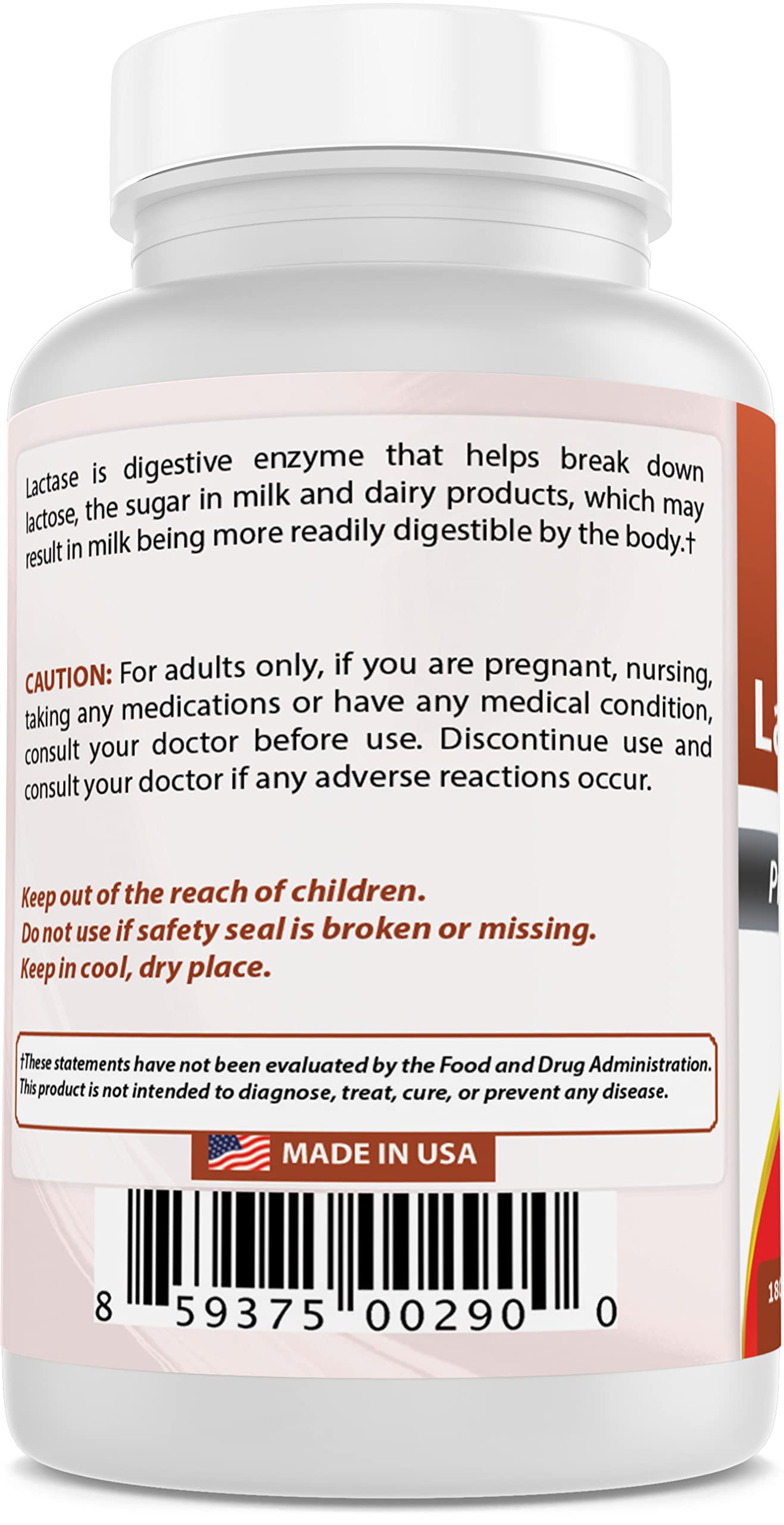 Lactasa Best Naturals sin gluten para dietas especiales.