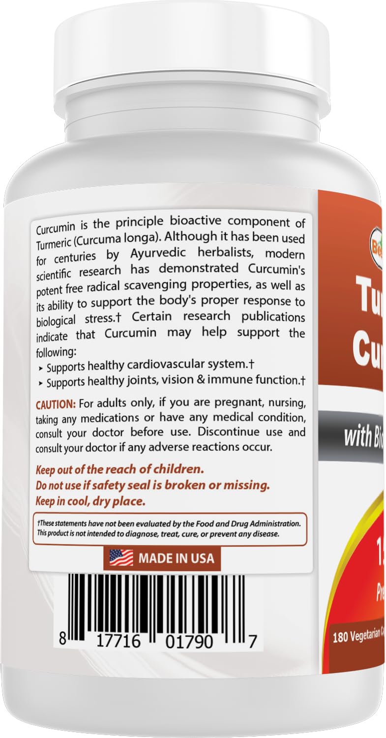 Best Naturals Turmeric Curcumin uso diario en rutinas de bienestar.