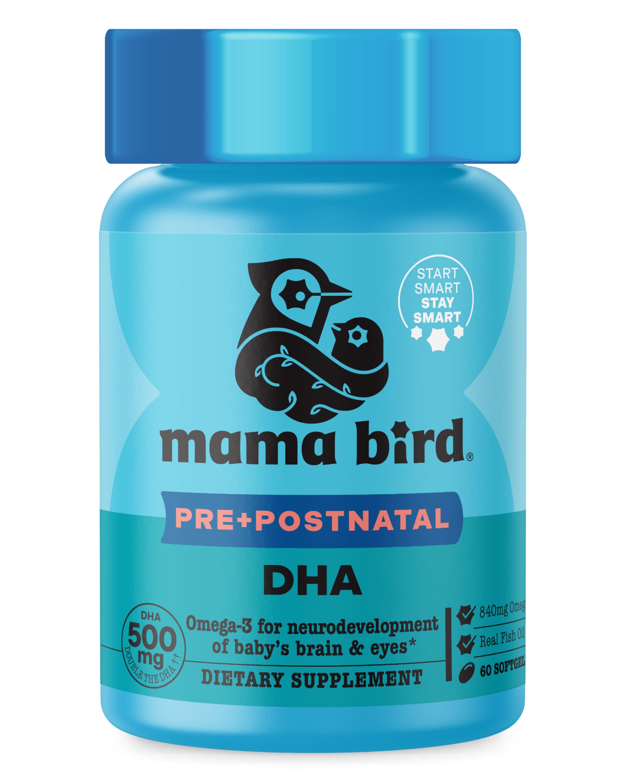 Best Nest Wellness Mama Bird botella de cápsulas con limón para apoyo diario