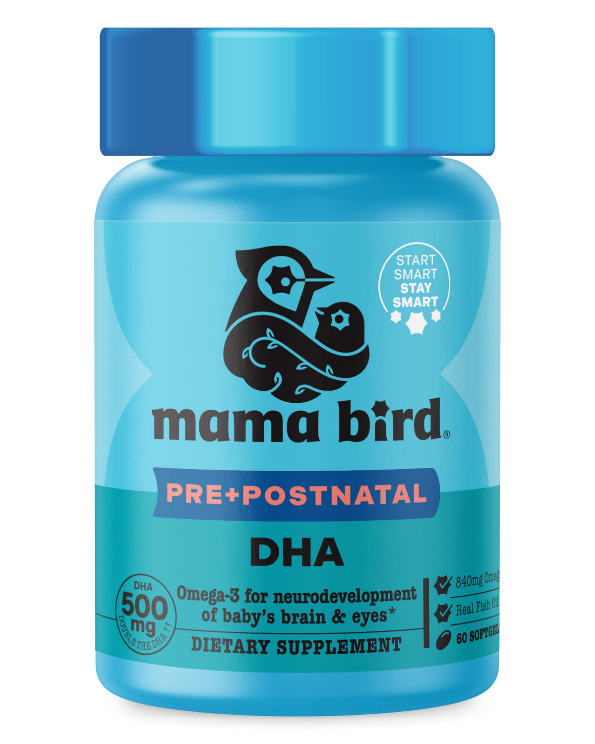Best Nest Wellness Mama Bird botella de cápsulas con limón para apoyo diario