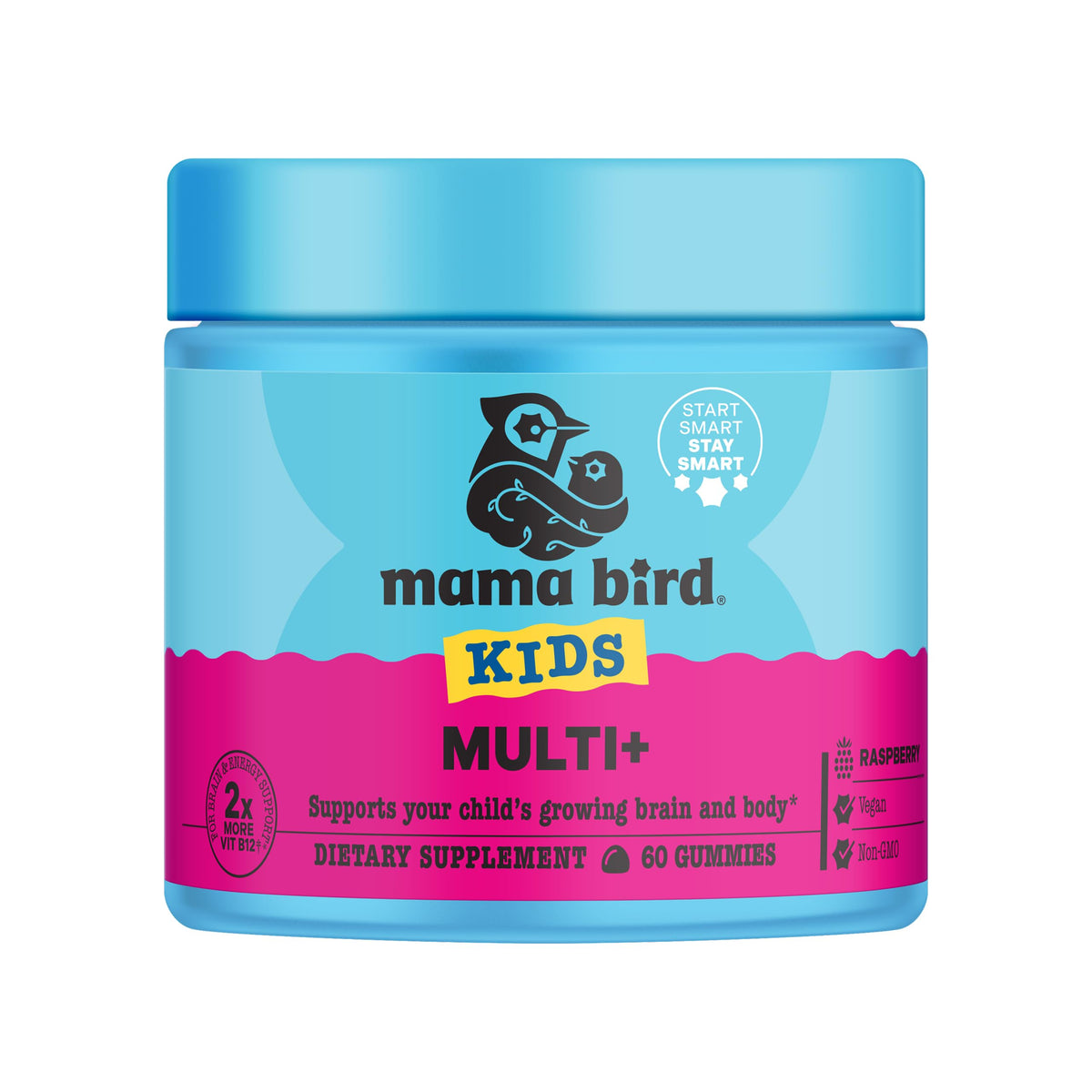 Best Nest Wellness Multi Plus Gummies en empaque frambuesa, sabor agradable y fácil de incorporar.