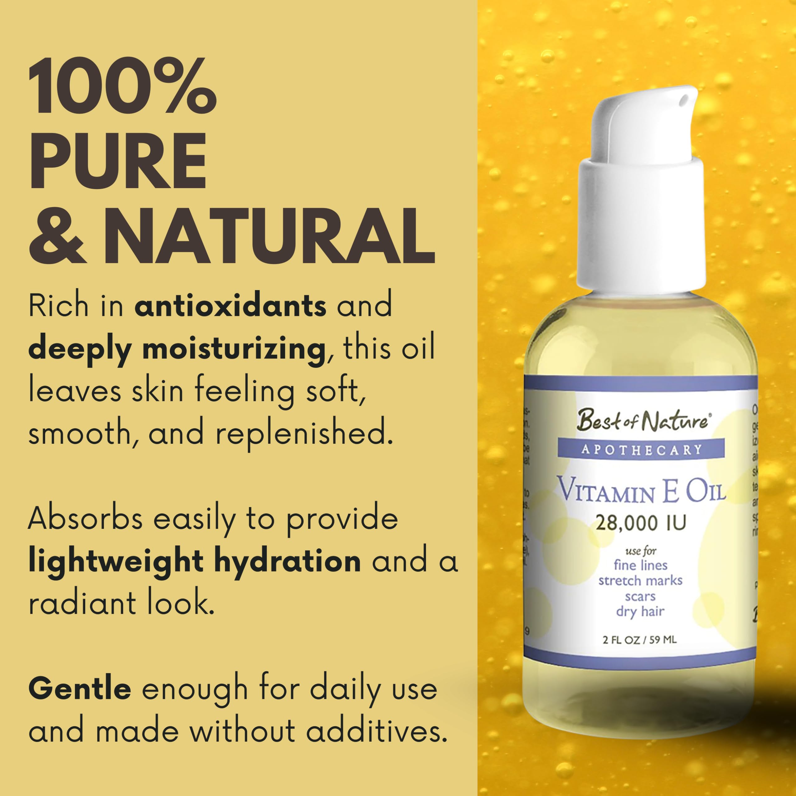 Best of Nature Vitamina E, cuidado de manos, piel suave tras la aplicación.