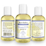 Best of Nature Vitamina E, uso diario en piel para hidratación constante.