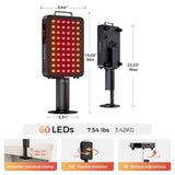 BestQool luz roja 60 diodos, doble-chip, uso eficiente.