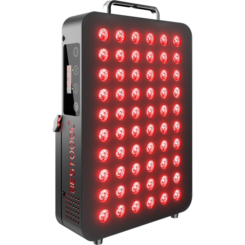BestQool panel luz roja 660nm frontal para uso en casa