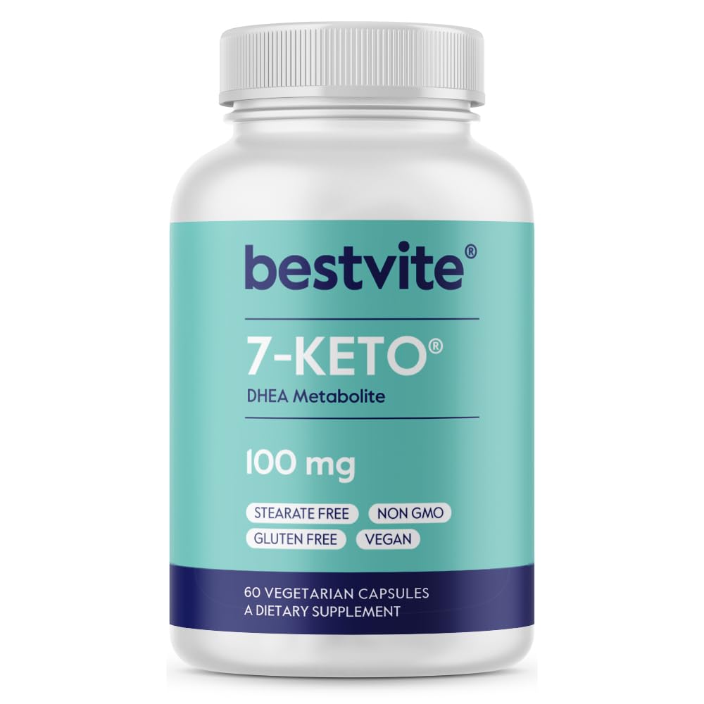 Bestvite 7-Keto cápsulas veganas para energía diaria.