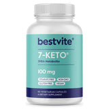 Bestvite 7-Keto cápsulas veganas para energía diaria.