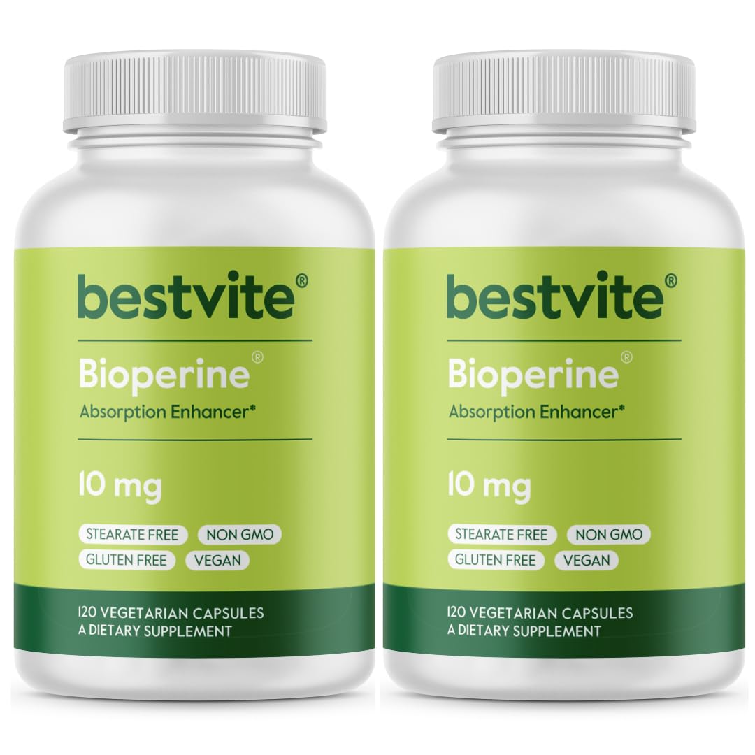 Bestvite Bioperine frasco cerca destaca el envase para uso diario