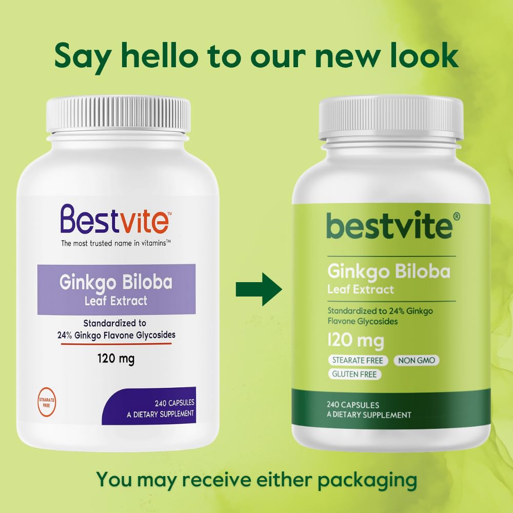 Toma diaria BESTVITE Ginkgo Biloba para sostener concentración durante el día.