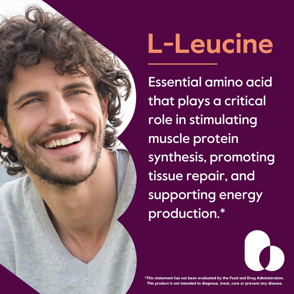 Cápsulas de Leucina 500 mg para entrenamiento y rendimiento sostenido
