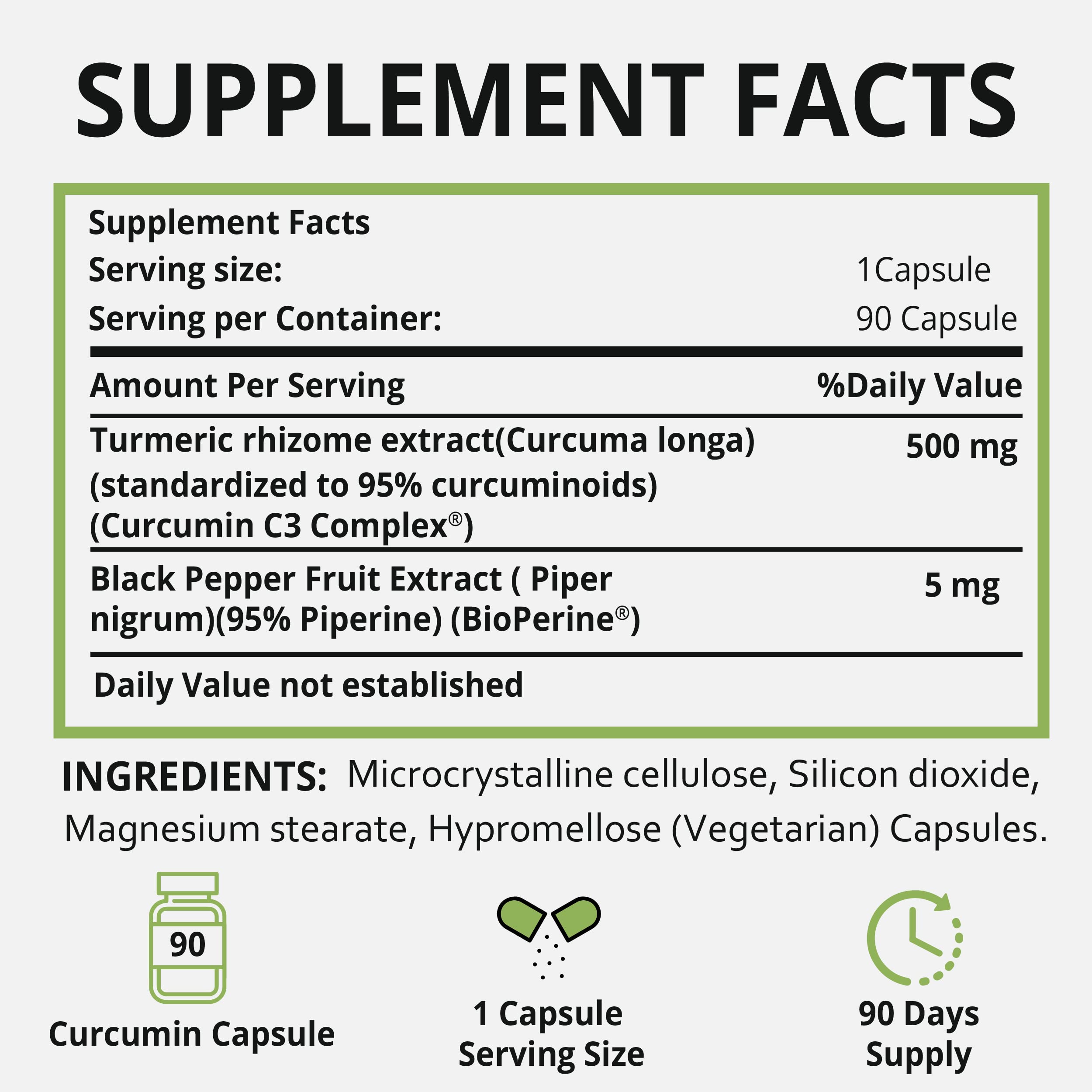 Betacell Curcumina 500 mg – etiqueta con dosis clara