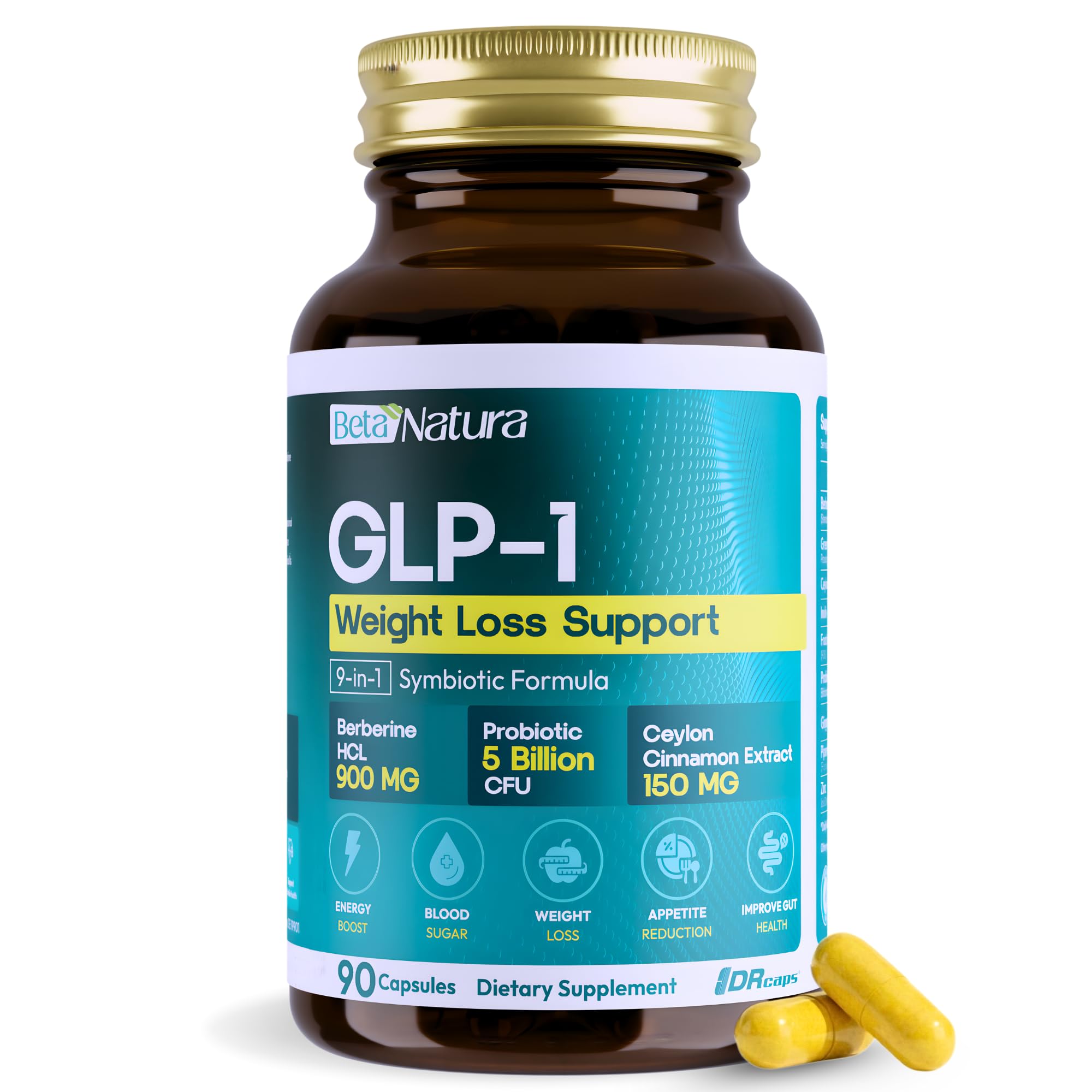 BetaNatura GLP-1 Activate, botella de dosis para control de apetito