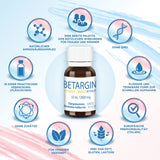 Betargin Desintoxicación Hepática: empaque de vidrio y diseño compacto