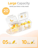 Betife caja de pastillas semanal de 7 días, ideal para viaje