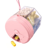 Betife Cute Dispensador de pastillas con apertura amplia para facilitar dosis diarias
