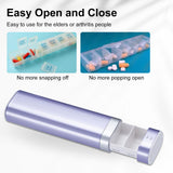 Betife organizador de viaje compacto para pastillas, ideal para bolso o maleta.