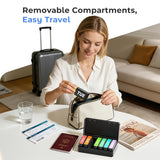 Betife organizador-pastillas-diseño-compacto-negro-portatil cabe en bolso para uso rápido.