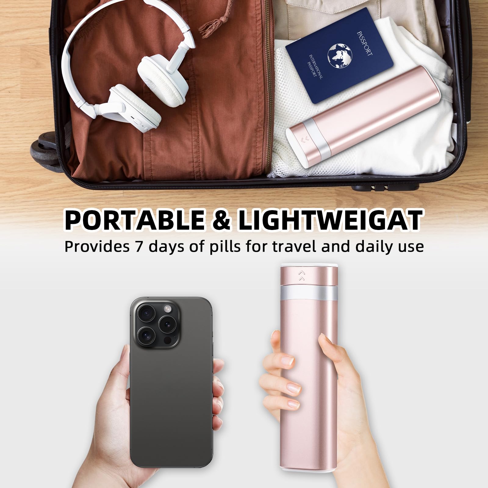 Betife perfecto para viajes y vacaciones, práctico para transporte diario