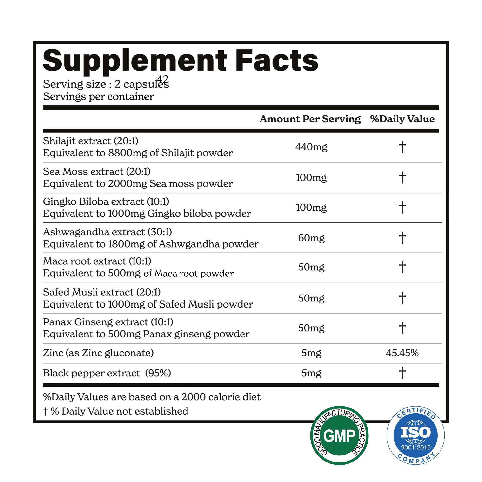 Better Alt Ginkgo Biloba y Safed Musli cápsulas para circulación y vigor físico
