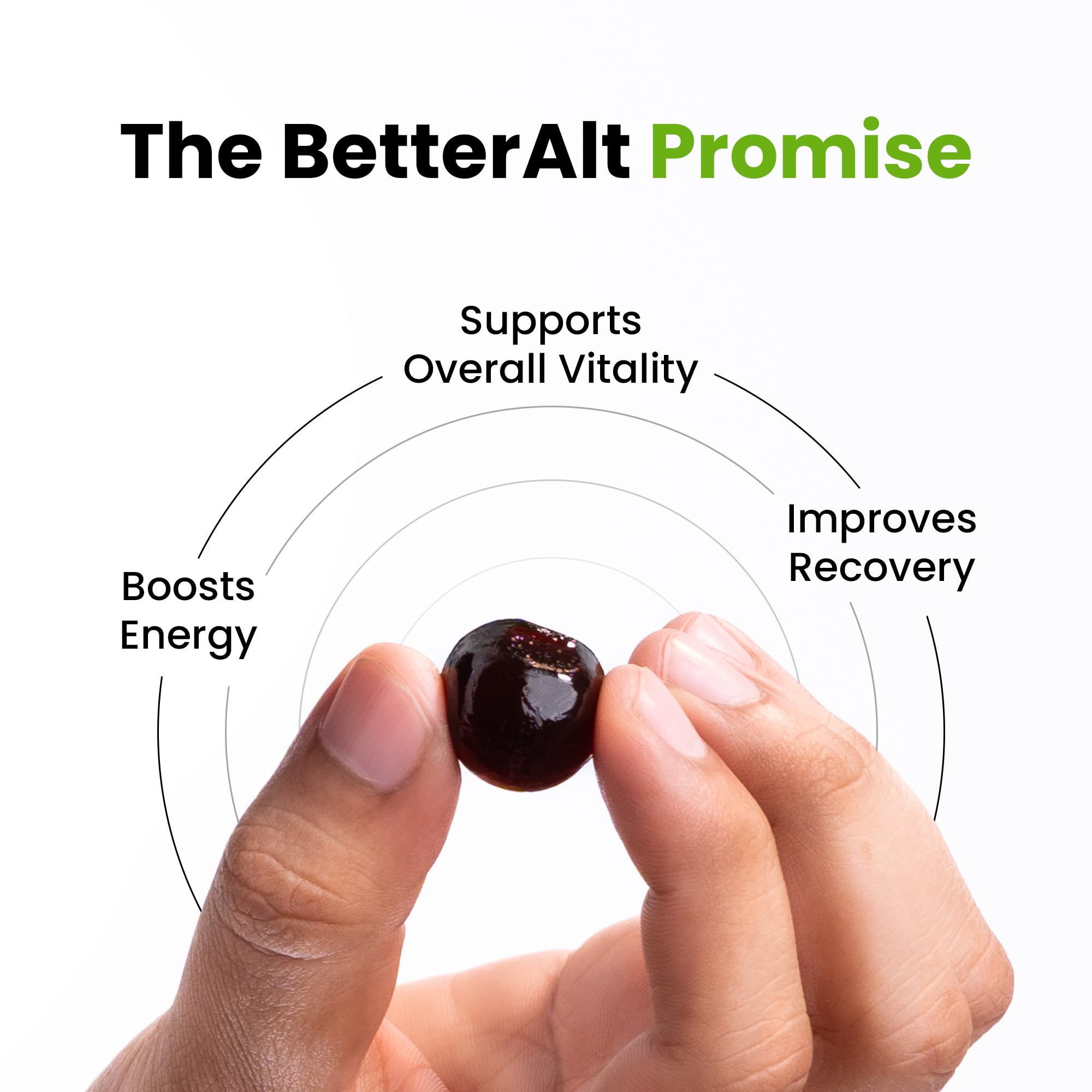 Gomitas Better Alt Shilajit, enfoque en inmunidad natural y apoyo diario.